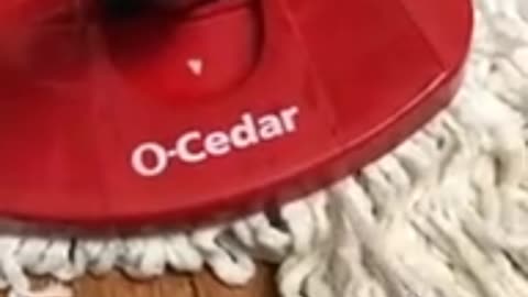 O-Cedar EasyWring Microfiber Spin Mop, Bucket Floor Cleaning System, Red, Gray