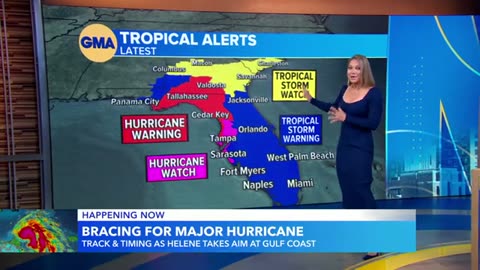 Tracking Helene's path as storm set to slam into Florida as a hurricane