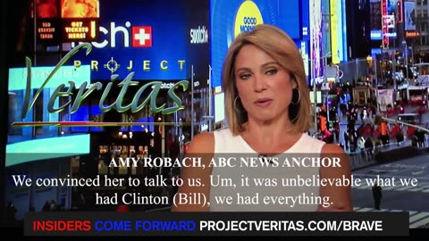 ABC Amy Robach re: Jeffrey Epstein “We Had Clinton. We had Everything”