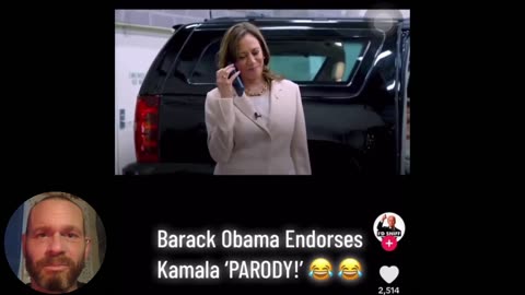 Humor: Parody becomes reality or what? Fast clip on Kamala Harris, Obama