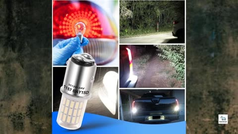 Review - DC12-24V 1157 Led Brake Light Bulb, BAY15D 7528 2057 2357 3 Watt Super Bright 6000K Xenon