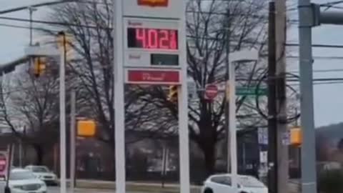 Gas went up over 30 cents in 14 seconds - Unknown location