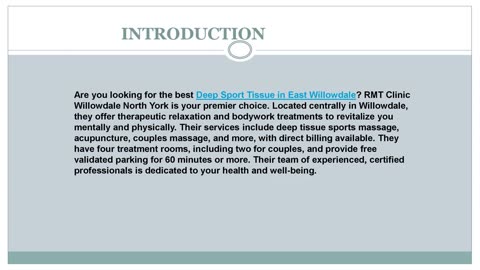 Looking for the best Deep Sport Tissue in East Willowdale