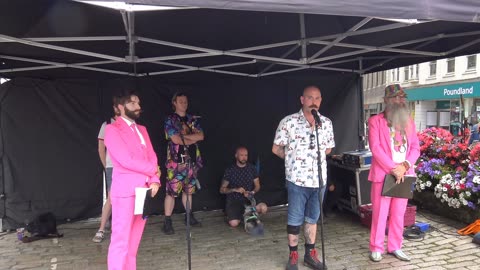 Truro Cornwall England Gay LGBTQIA+Pride 2024 Mock Mayor