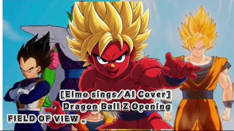 [Elmo sings/AI Cover] Dragon Ball GT Opening FIELD OF VIEW - DAN DAN Kokoro Hikarete ku