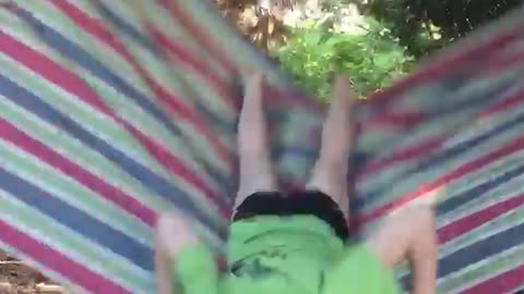 Teen Girl Takes Ride On Flying Hammock Until She Loses Control