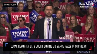 WATCH: Local Reporter BOOED During JD Vance Rally