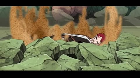 Anime fight Narutu - Gaara vs Rock Lee