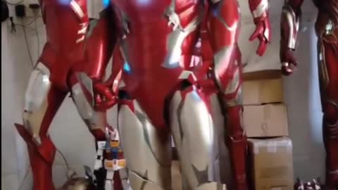 Iron Man Real life Size Suit||Iron Man suit in real life#shorts"