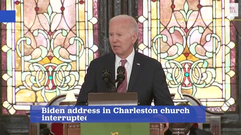 Biden address at Mother Emanuel A.M.E.church interrupted by protestors