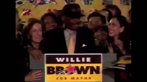 Kamala Harris seen with San Francisco Mayor, Willie Brown in 1995