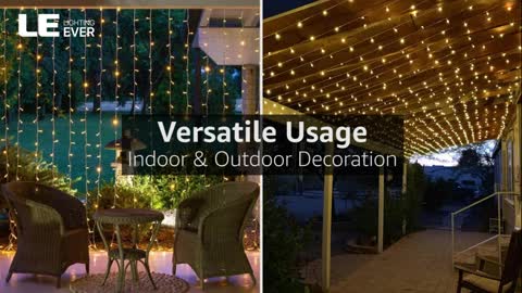 LED Curtain Lights for Indoor Outdoor Decorative Dangling Vertical Twinkle Lights