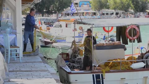 Lefkada Greek Fishing Village