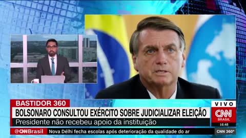 Bolsonaro consultou o Exército sobre judicializar a eleição | CNN 360º