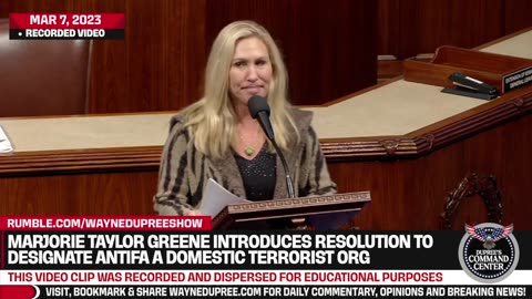 MTG Introduces Resolution To Designate Antifa A Domestic Terrorist Org