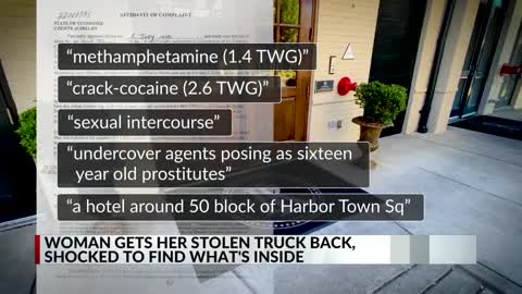 Woman gets stolen truck back, shocked to find what's inside