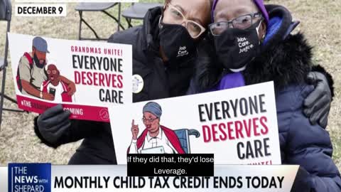 Child Tax Credit to end unless Build Back Better is passed