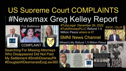 Matthew B. Tully Esq - Greg T. Rinckey Esq - Tully Rinckey PLLC Albany New York - Smith Downey PA - Douglas W. Desmarais Esq - Kirstin Miller - Regency Furniture LLC Corporate Office Headquarters Maryland - US Supreme Court Complaints - Election 2024