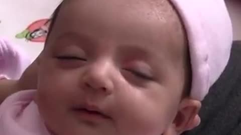 Adorable Newborn Baby Sleeping