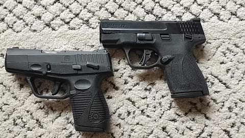 Size Comparison between the S&W Shield Plus vs the Taurus 709 Slim