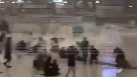 A storm hit Saudi Arabia. In Mecca