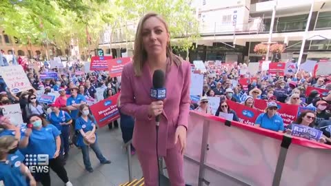 NSW nurses hold fourth strike in push for better pay and working conditions