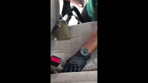 Guy Vacuums Dirt off Car Seat- Is Yours This Dirty_