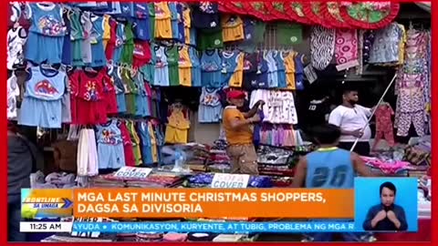 Last minute Christmas shoppers,dumagsa sa Divisoria