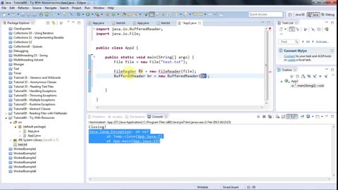 Learn Java Tutorial for Beginners, Part 40: Java 7 Try With Resources