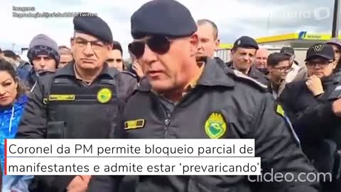 Coronel da PM-PR permite bloqueio parcial de manifestantes e admite estar ‘prevaricando’