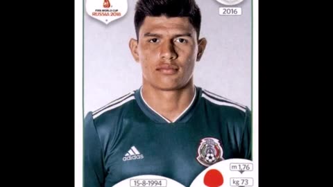 PANINI STICKERS MEXICO TEAM WORLD CUP 2018