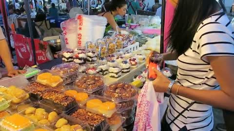 Thai Dessert Milk Cakes - Thailand Street Food#37