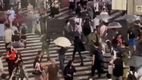 Shibuya Crosswalk in Tokyo Japan