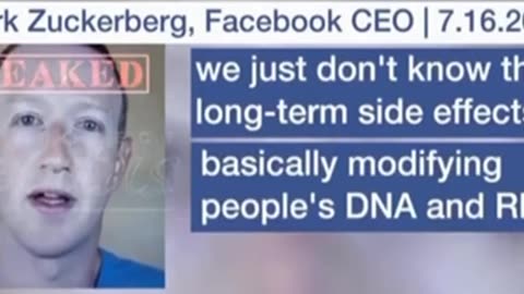 NEVER FORGET when Zuckerburg the lizard man actually warned staff not to take the c-19 death jab.