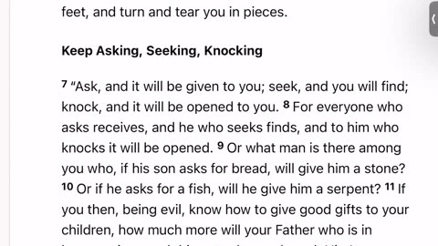 The Bible Day 8: (Proverbs 1:8-19, Matthew 6:25-7:23, Genesis 17-18:33)Nothing is Impossible For God