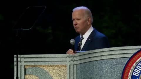 Deranged Biden yelling at IBEW. Set to music with Nazis thrown-in.