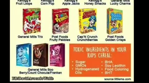 toxic ingredients in KIDS CEREAL