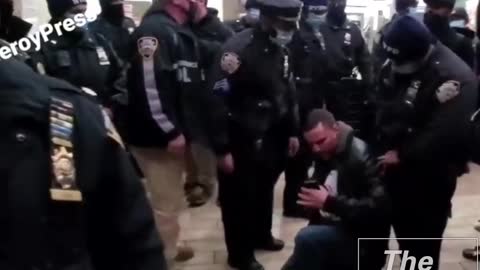 Jab Mandate Protestors Arrested At Burger King by NYPD