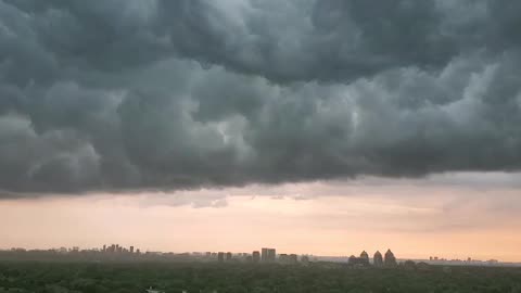 Clouds above Toronto last week