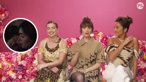 Lily Collins and Emily In Paris Cast Talk Real Life Relationships POPSUGAR