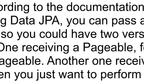 How to create unpaged but sorted Pageableofunpaged unpaged Sort to spring data jpa repository