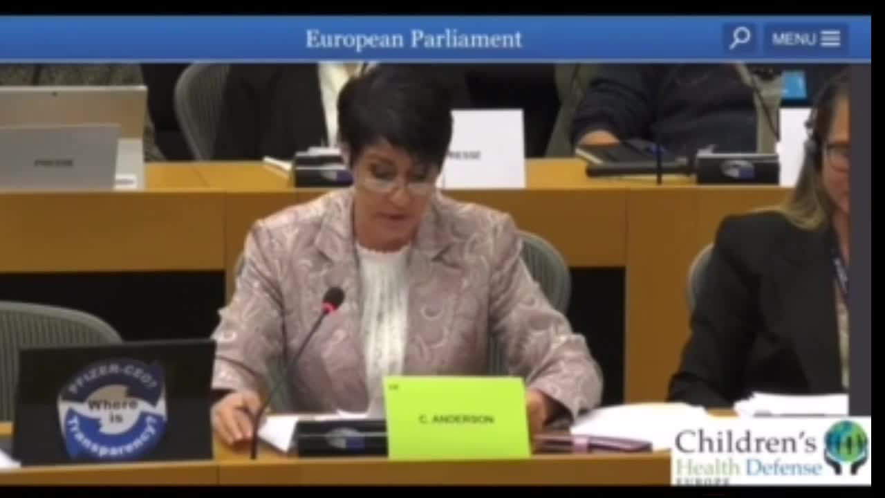 Christine Rumble MEP Christine Anderson Blasts EU Commision on Pharma Contracts