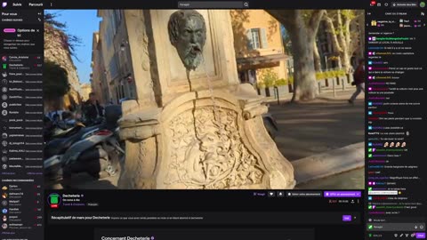 2023-04-19 (3bis) - Baignade dans la fontaine - Twitch Decheterie (version avec chat)