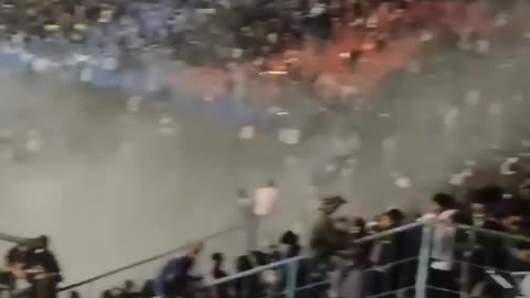 Supporters riot that occurred at the Kanjuruhan Stadium, Malang