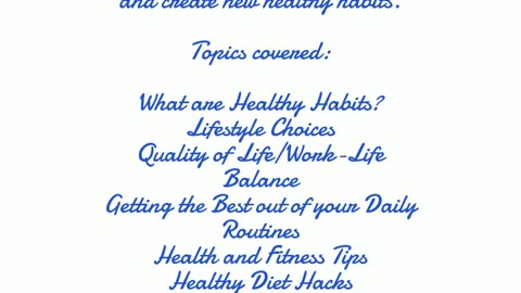 Health Habits / 40% Commissions from every sale