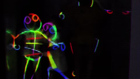 Dancing Glow Stick People