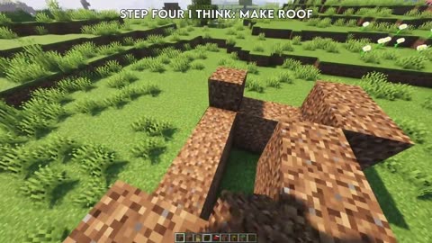 How to Build an Ultimate Dirt Hut💀(Minecraft Tutorial)