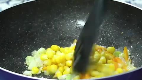 Corn fried rice recipe _ Chinese corn fried rice _ Brisk Kitchen