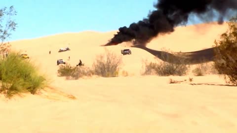 Glamis RZR fire