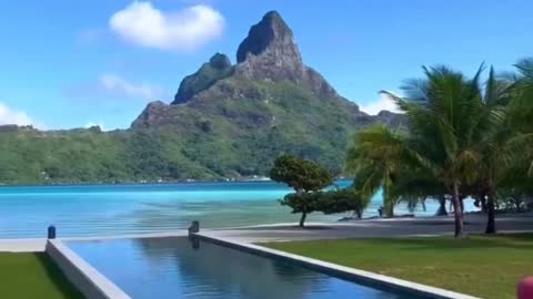 Bora Bora is considered a romantic getaway and honeymoon destination.